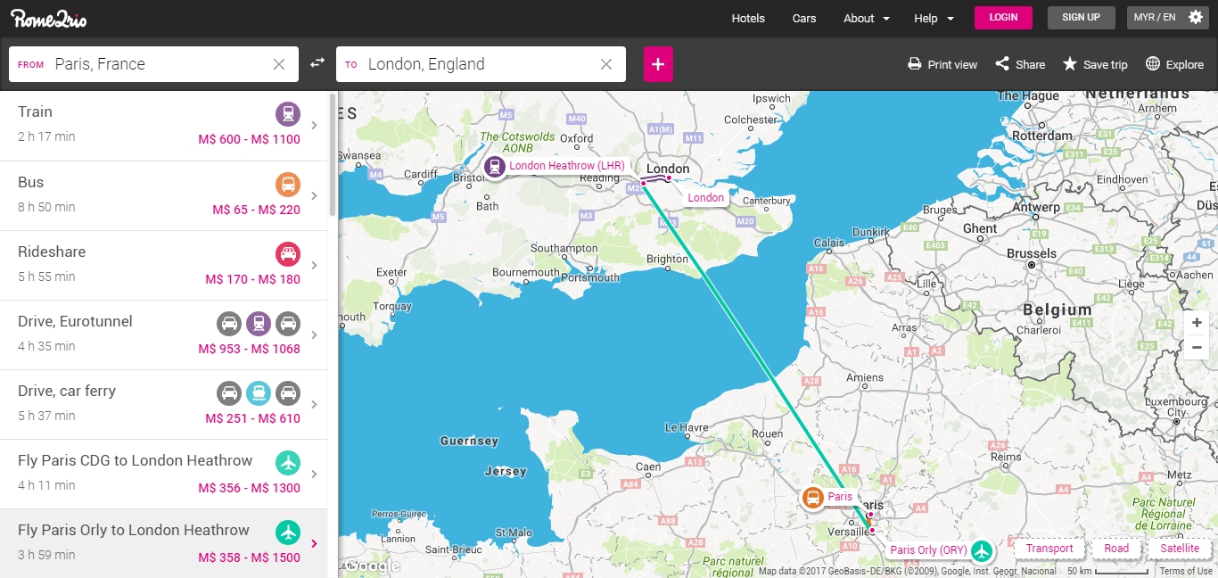 JetRadar Once you’ve settled on an alternative departure city, compare transportation options and prices using Rome2Rio.